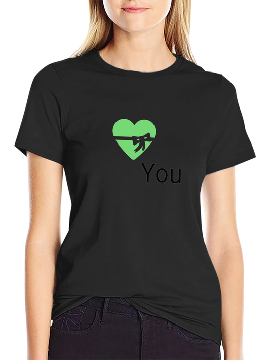 Heart & Ribbon Graphic Tee - You