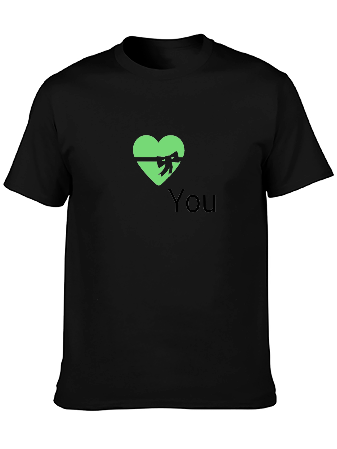 Heart & Ribbon Graphic Tee - You