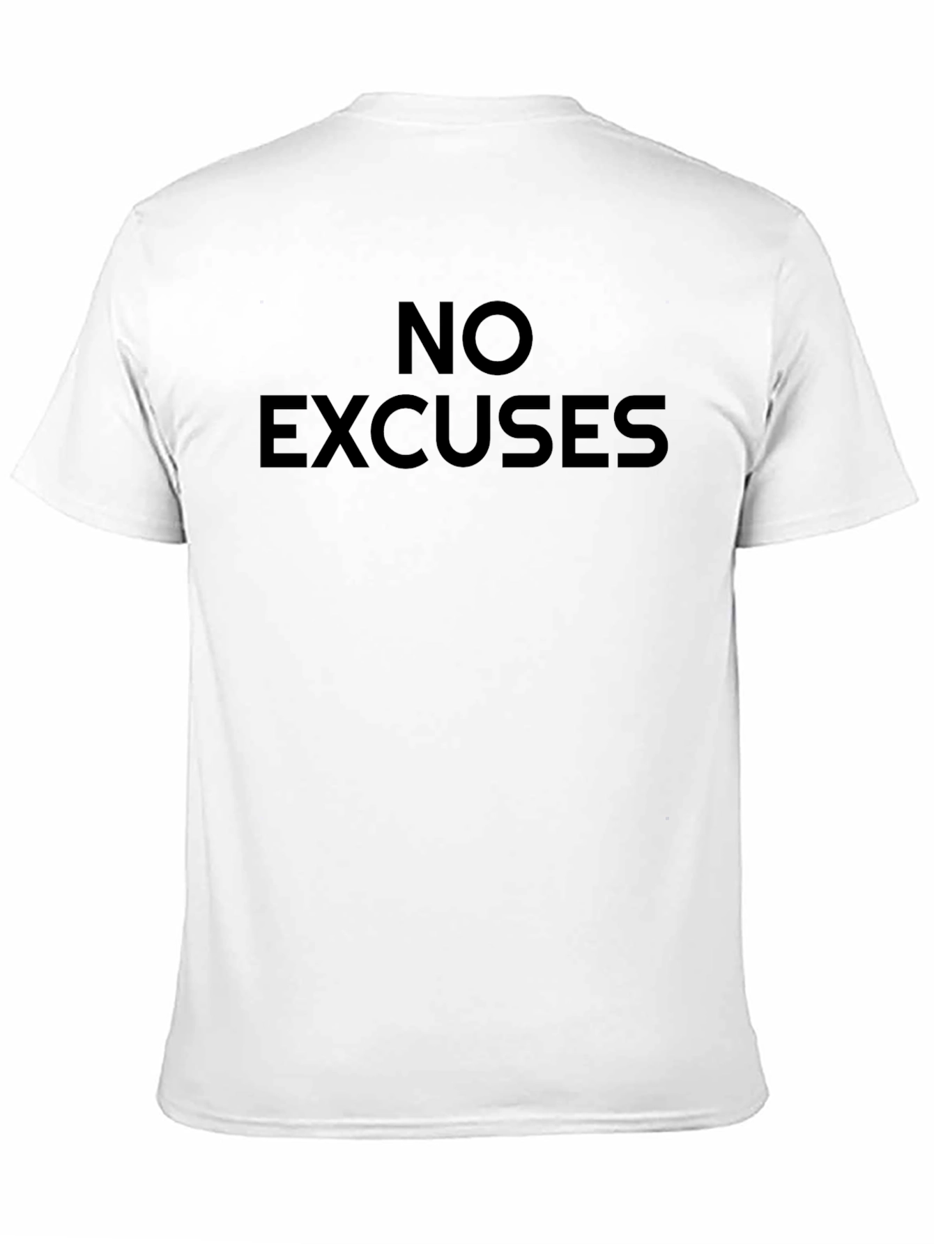 No Excuses Black Graphic T-Shirt