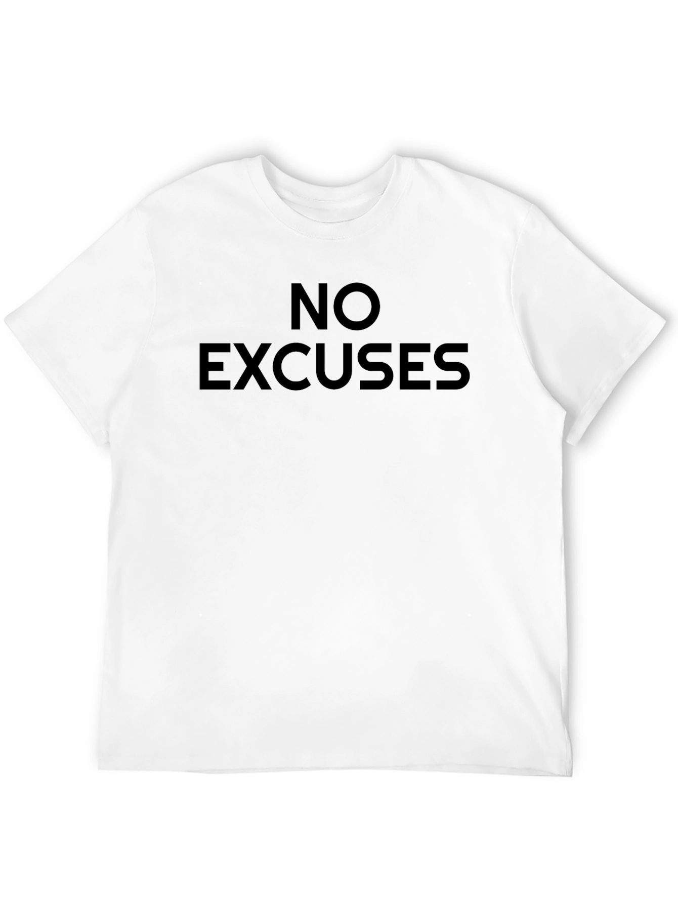 No Excuses Black Graphic T-Shirt