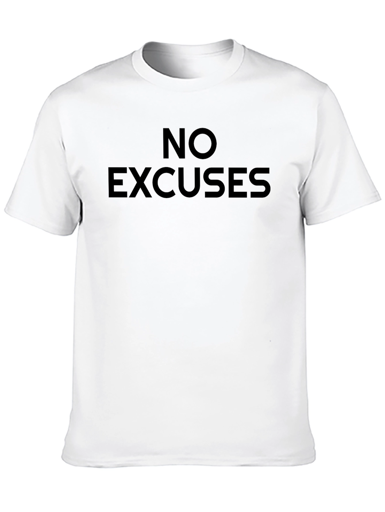 No Excuses Black Graphic T-Shirt
