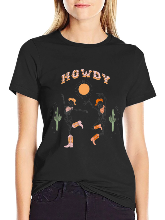 Howdy Desert Graphic Tee - Western Style Shirt
