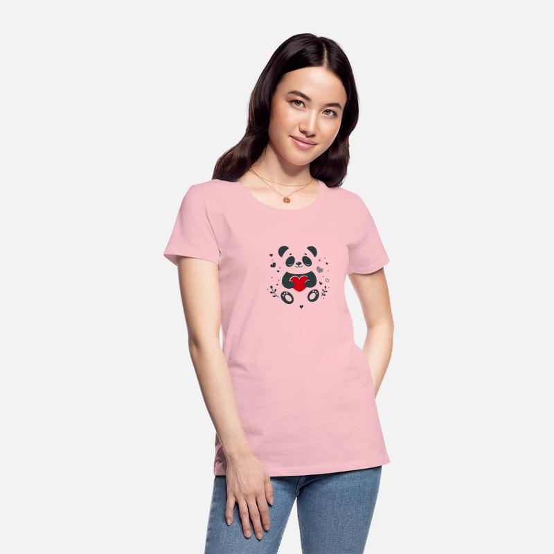 Panda with heart - loving Valentine's greeting