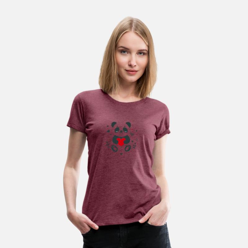 Panda with heart - loving Valentine's greeting