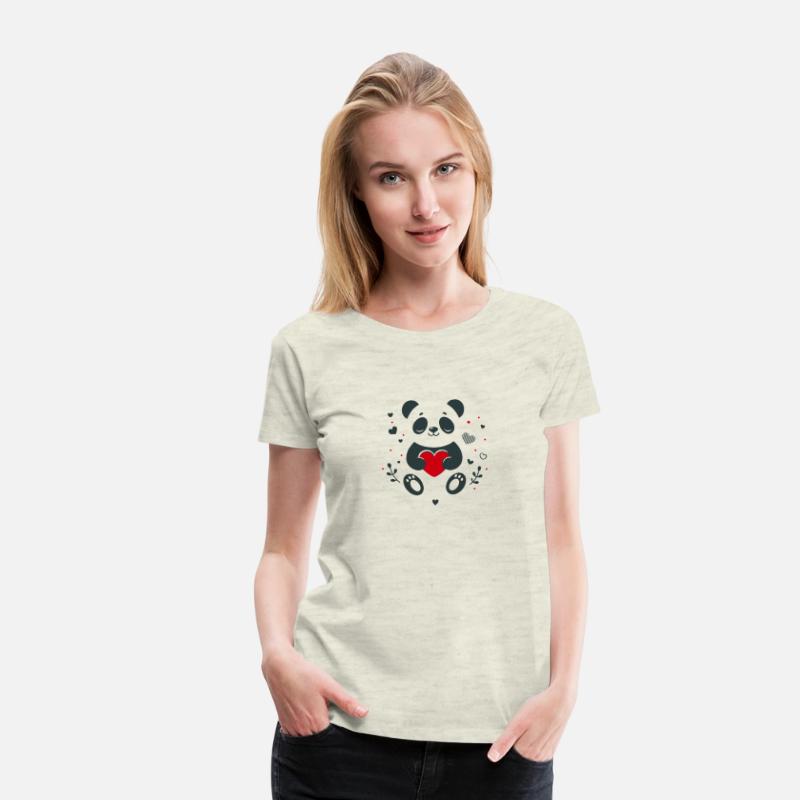Panda with heart - loving Valentine's greeting