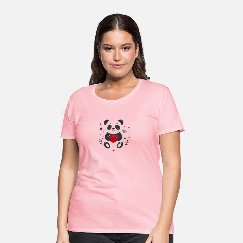Panda with heart - loving Valentine's greeting