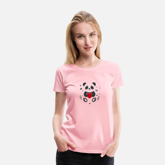 Panda with heart - loving Valentine's greeting