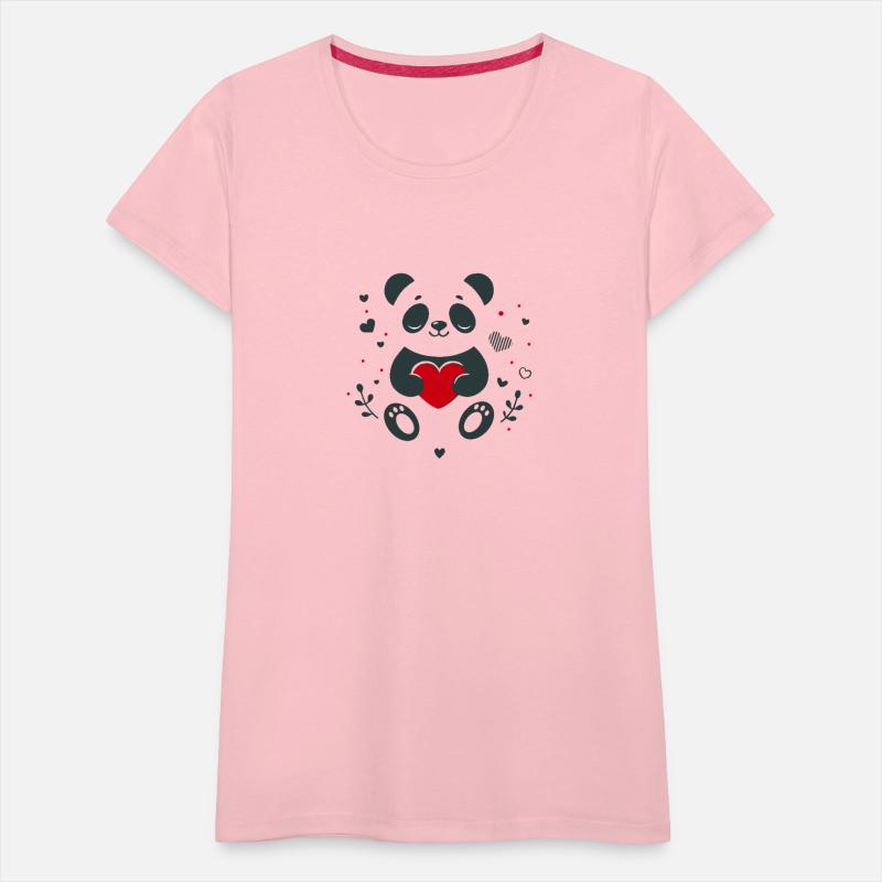 Panda with heart - loving Valentine's greeting