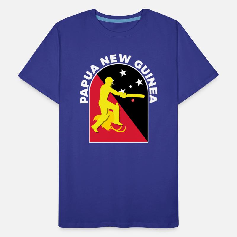 Papua New Guinea Cricket Batsman PNG Flag