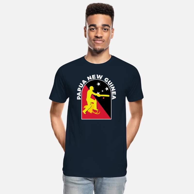 Papua New Guinea Cricket Batsman PNG Flag