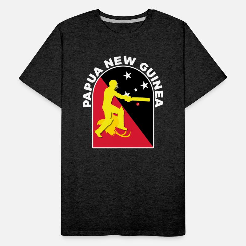 Papua New Guinea Cricket Batsman PNG Flag