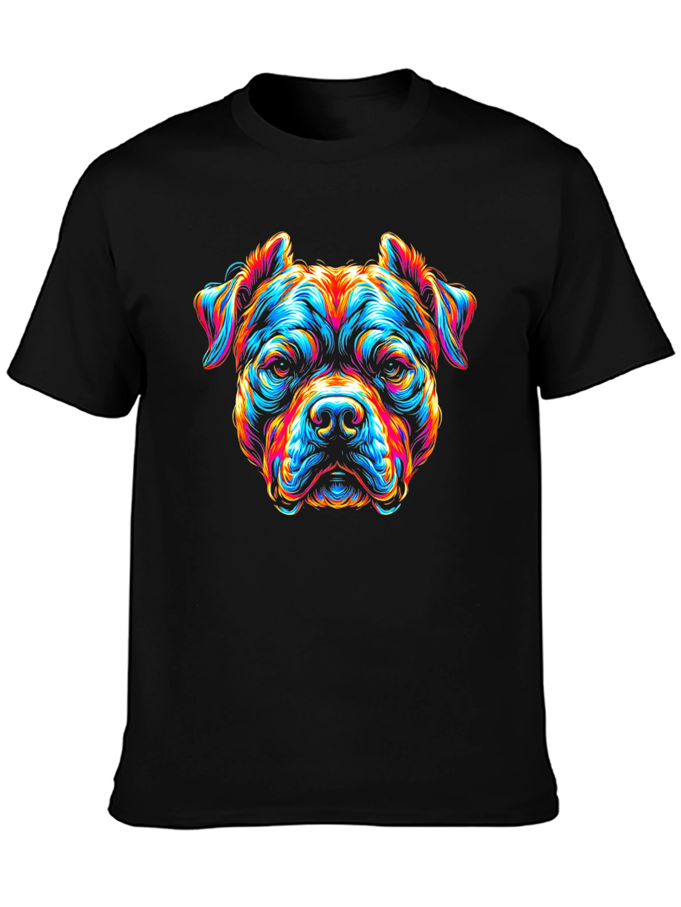 Vibrant Dog Graphic T-Shirt - Bold & Unique Design