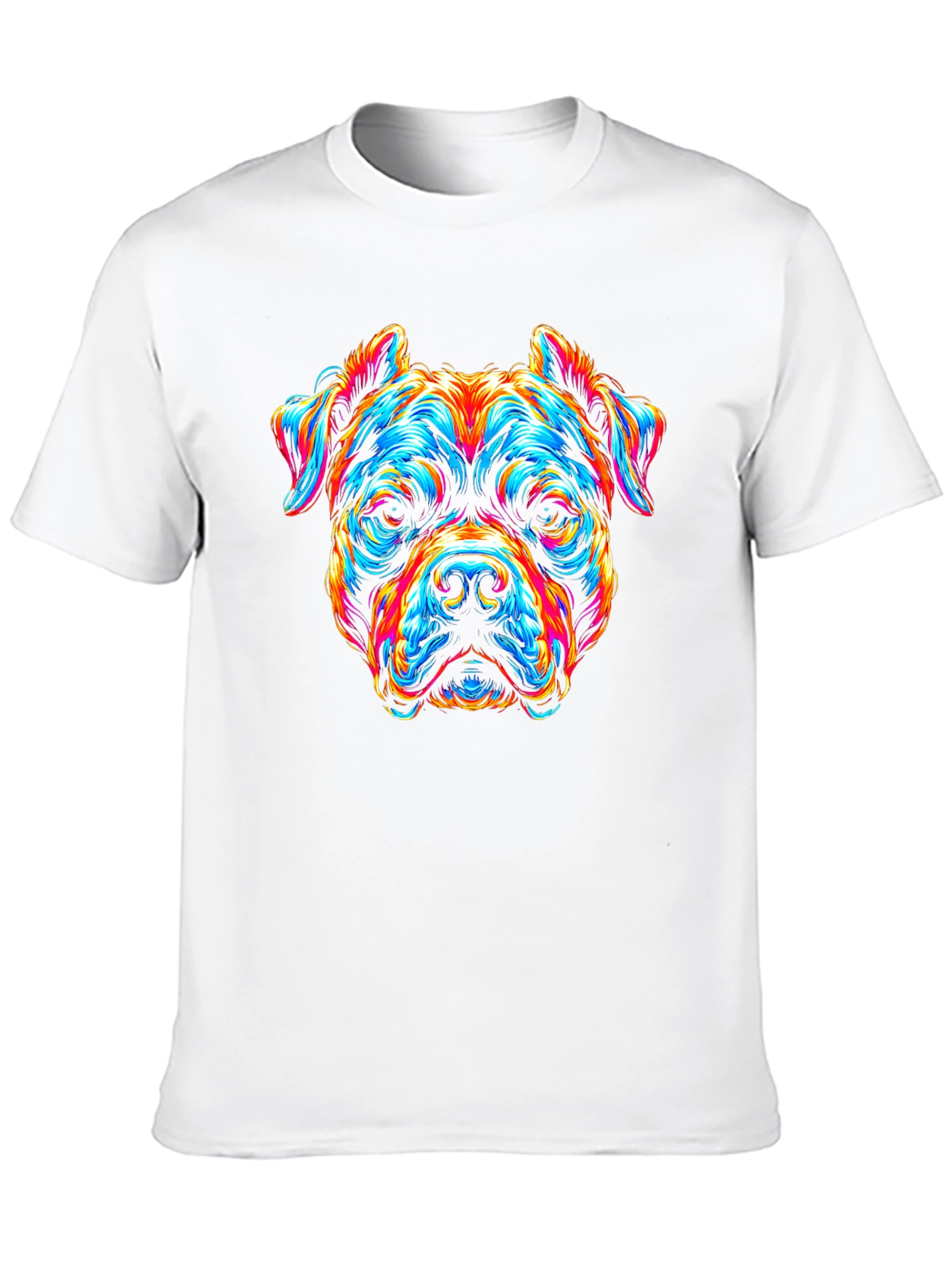 Vibrant Dog Graphic T-Shirt - Bold & Unique Design