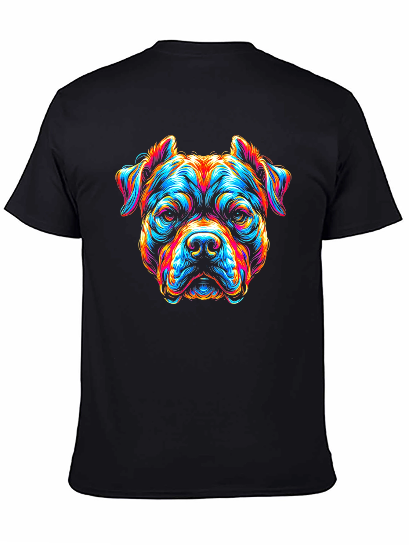 Vibrant Dog Graphic T-Shirt - Bold & Unique Design