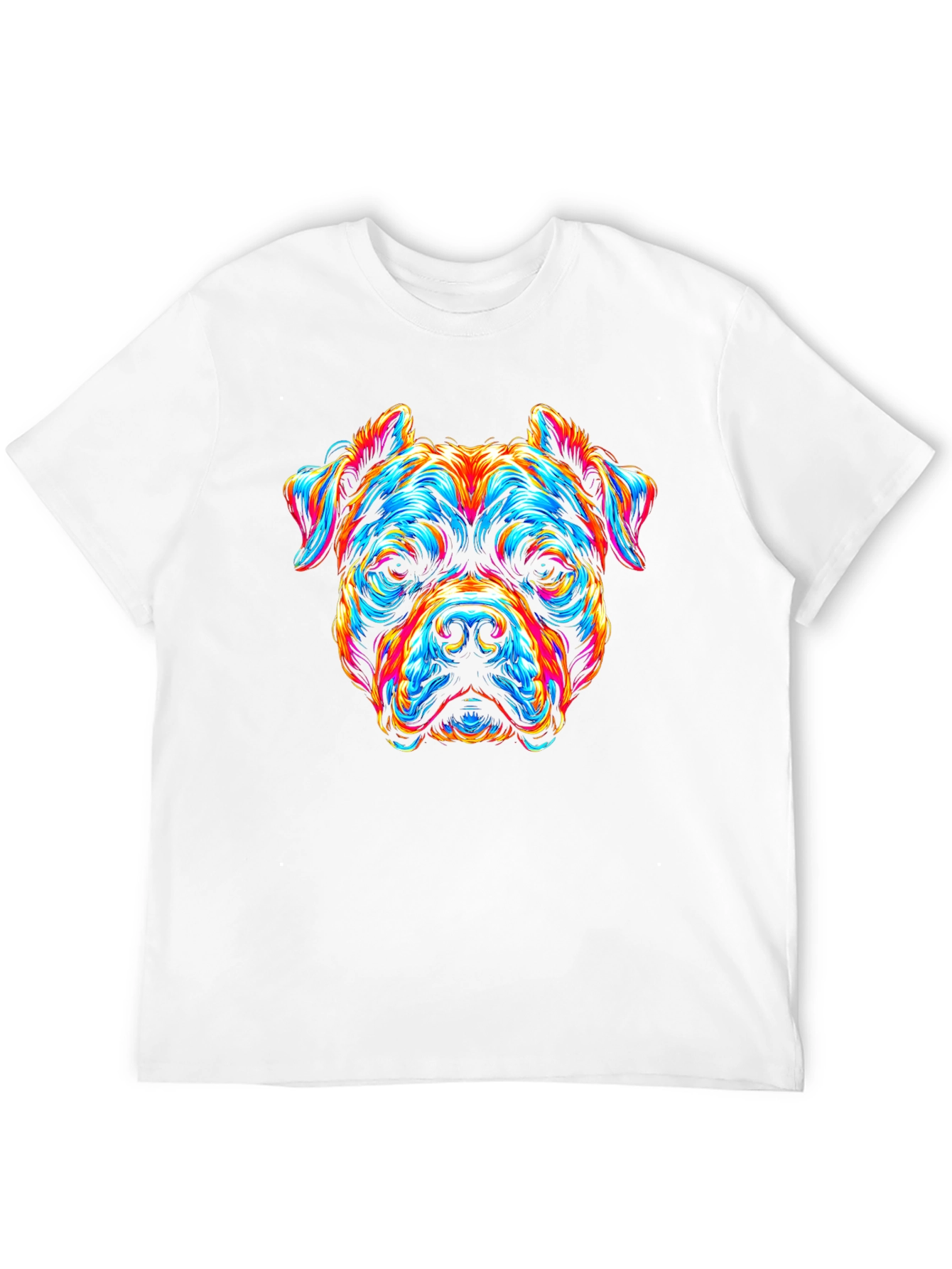 Vibrant Dog Graphic T-Shirt - Bold & Unique Design
