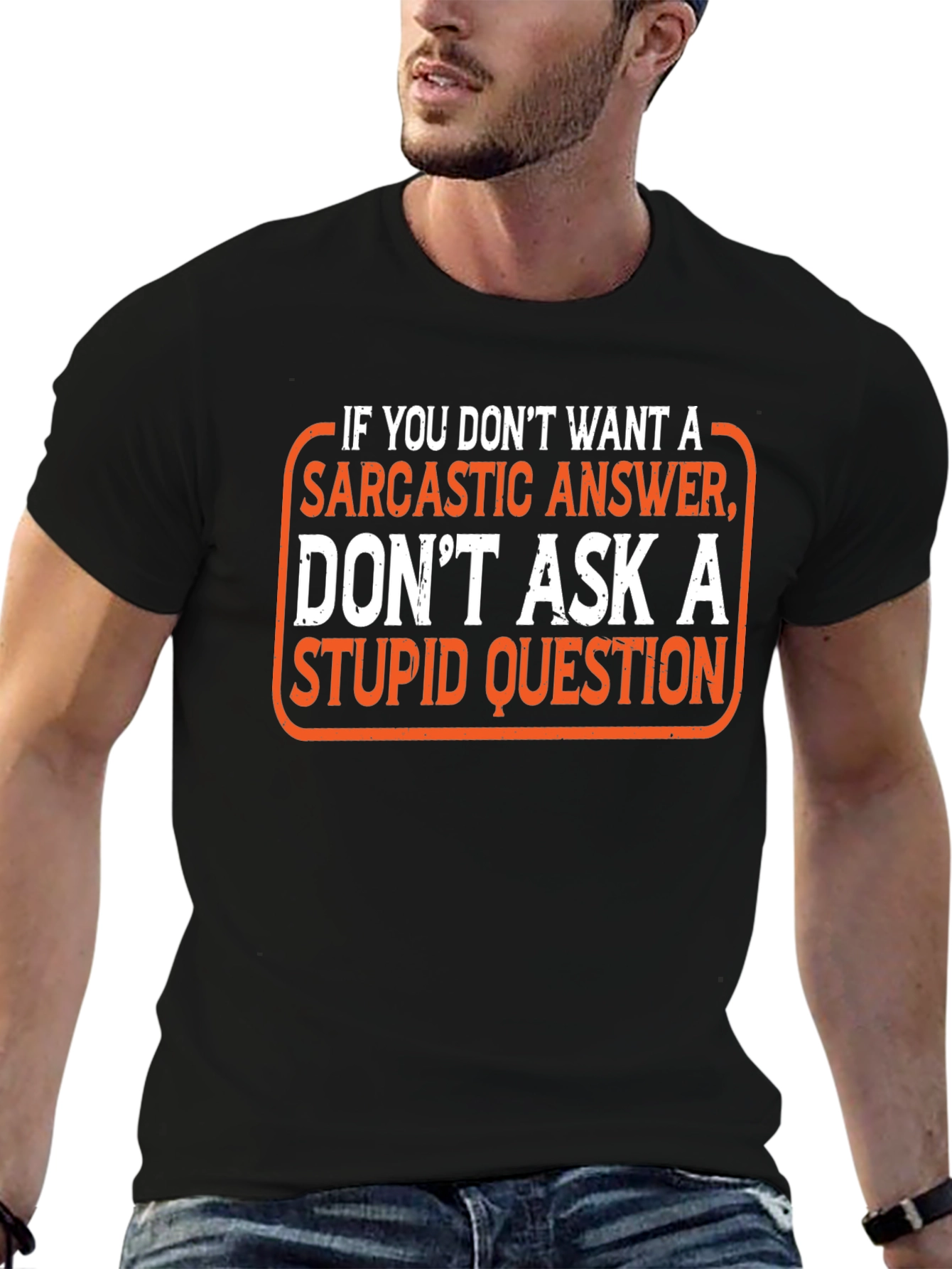 Sarcastic Answer Graphic Tee - Funny Humor T-Shirt