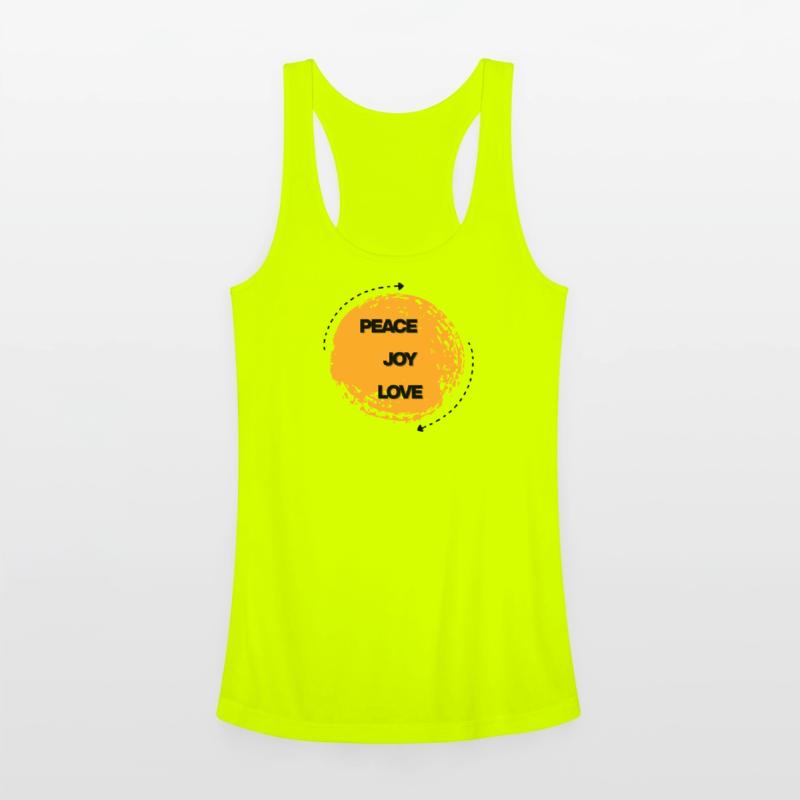 Peace Joy Love Circular Art Design