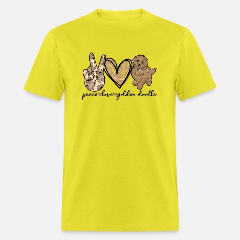 Peace Love Golden Doodle Dog Pet Doodle Dog
