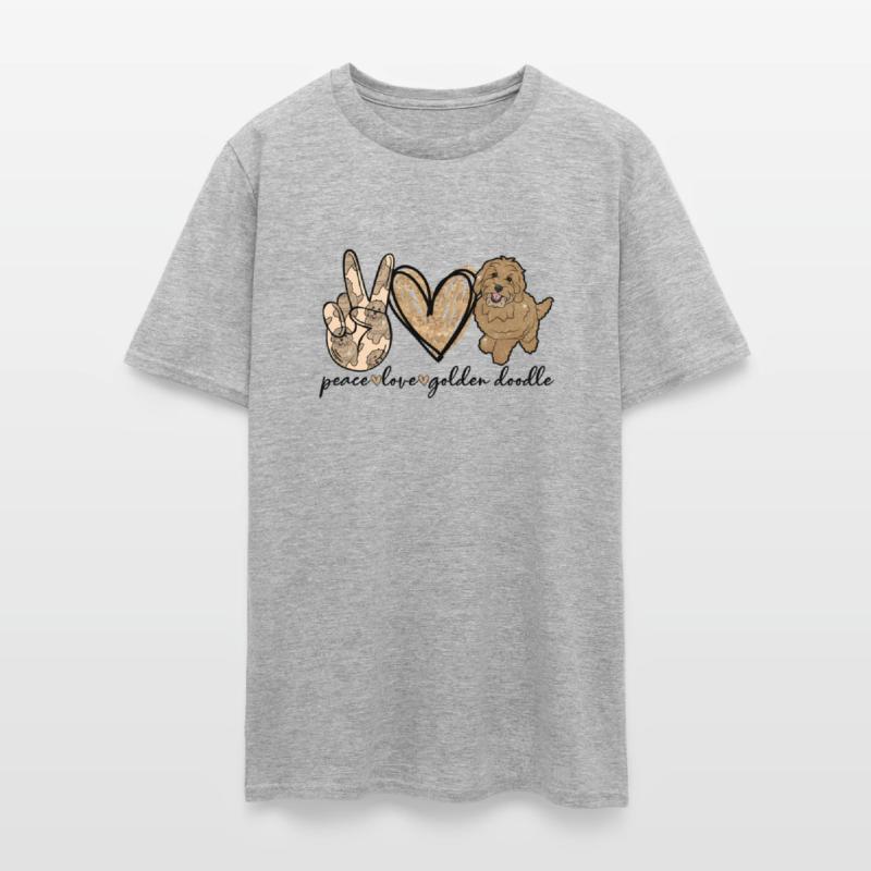Peace Love Golden Doodle Dog Pet Doodle Dog