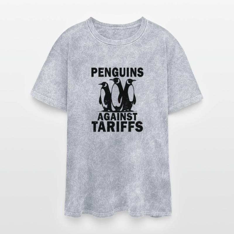 Penguins Against Tariffs Funny Political Meme
