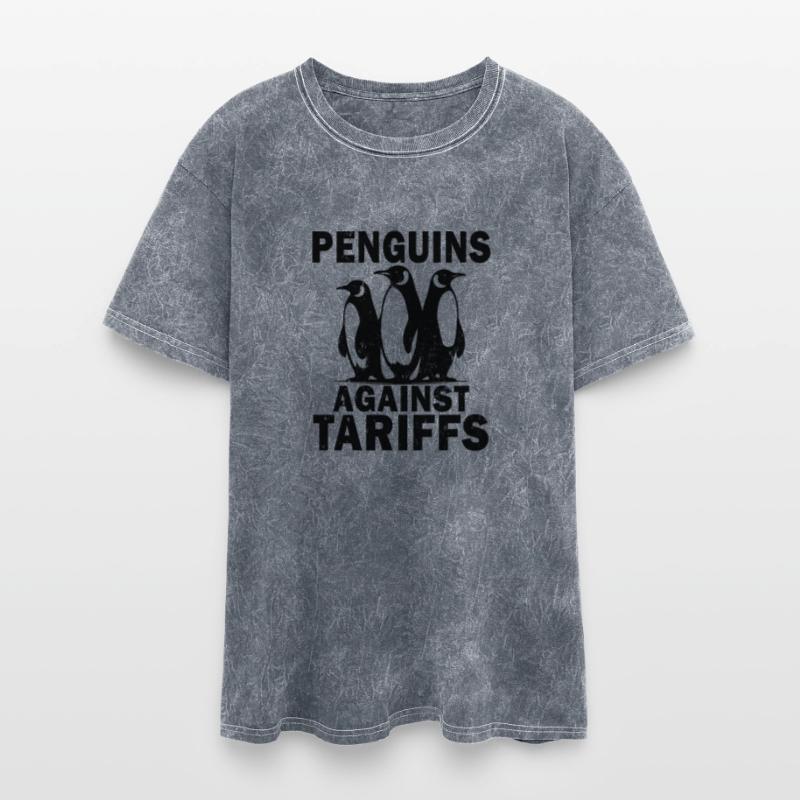 Penguins Against Tariffs Funny Political Meme
