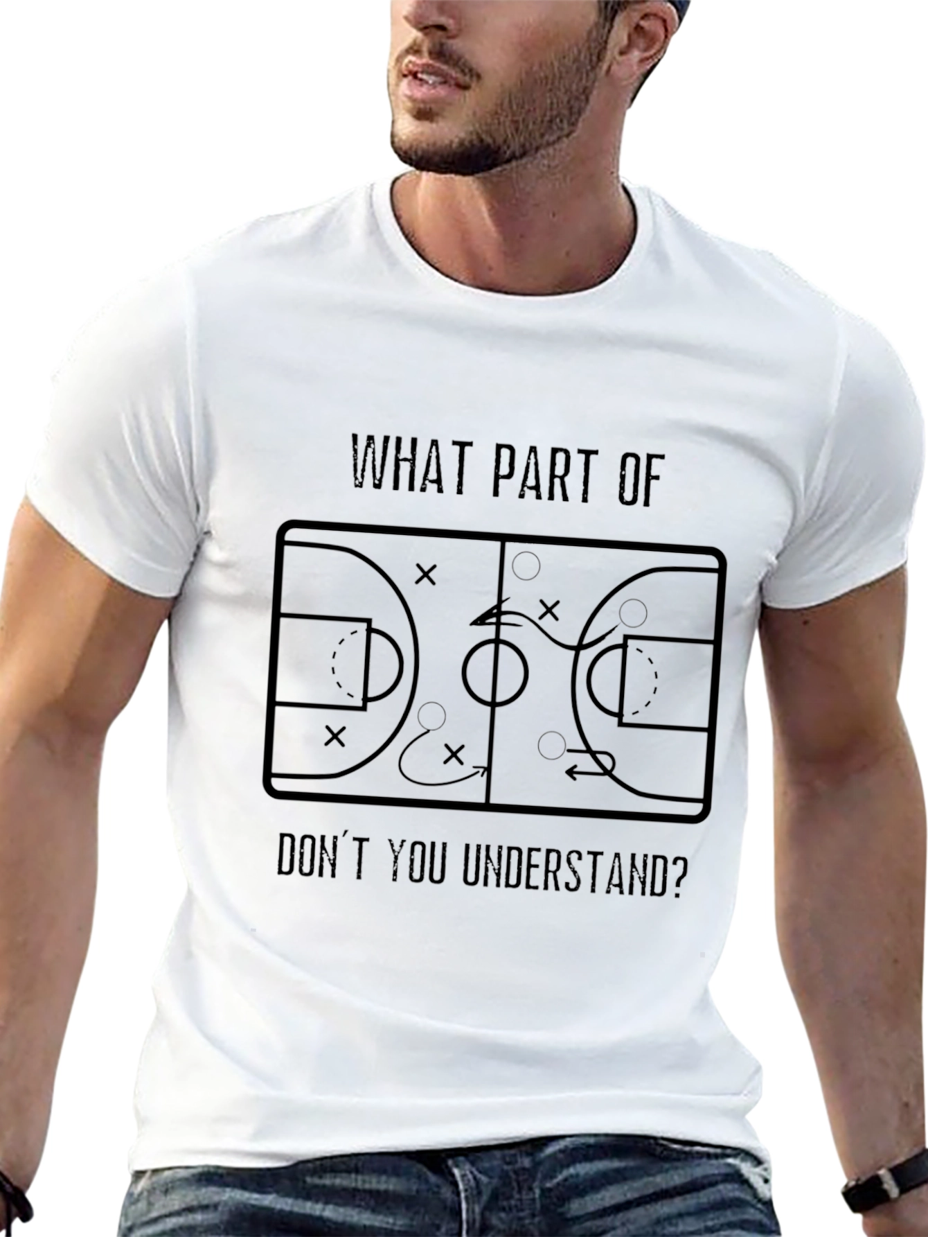 Basketball Play Diagram T-Shirt