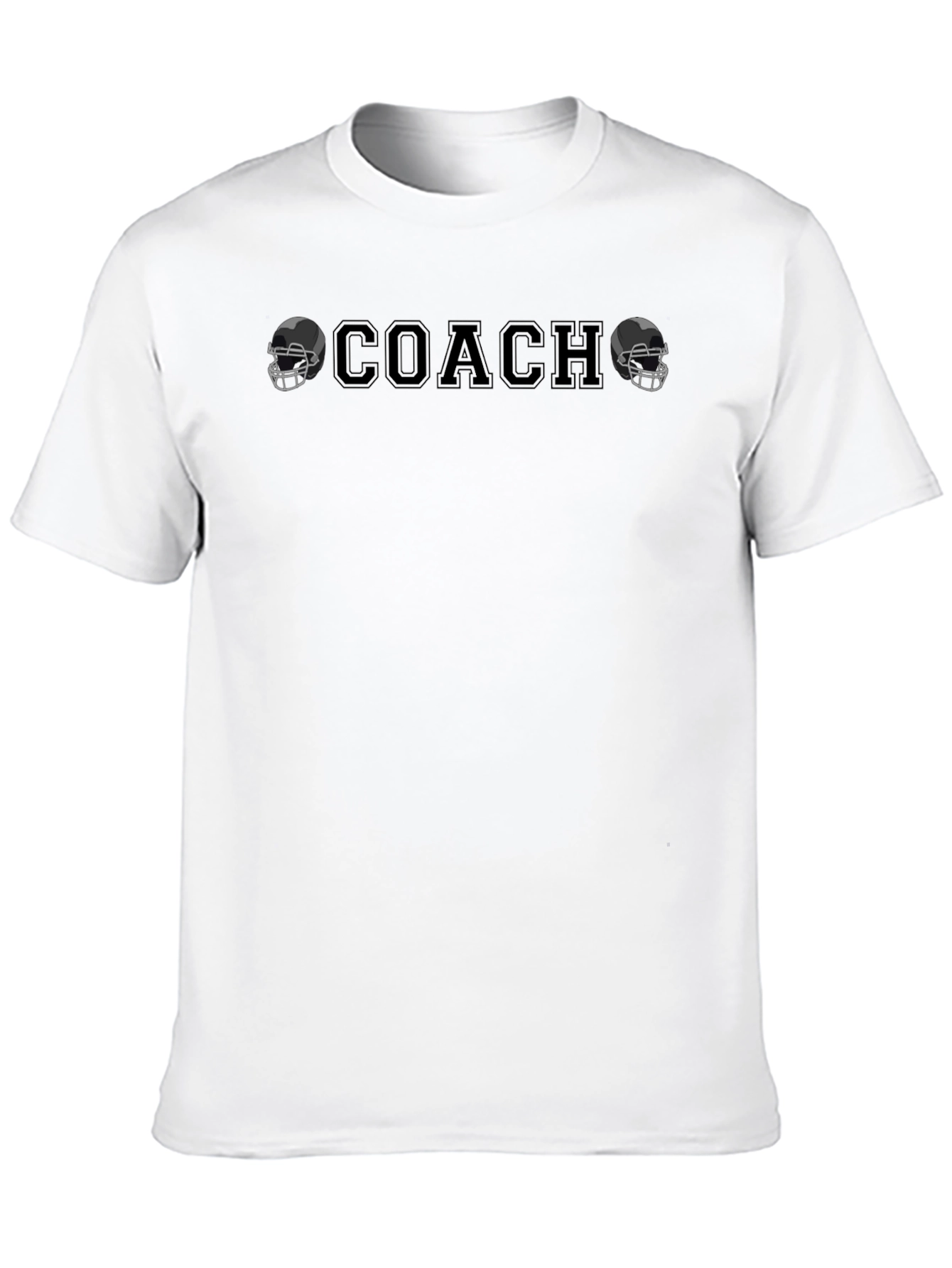 Coach T-Shirt with Football Helmet Graphics
