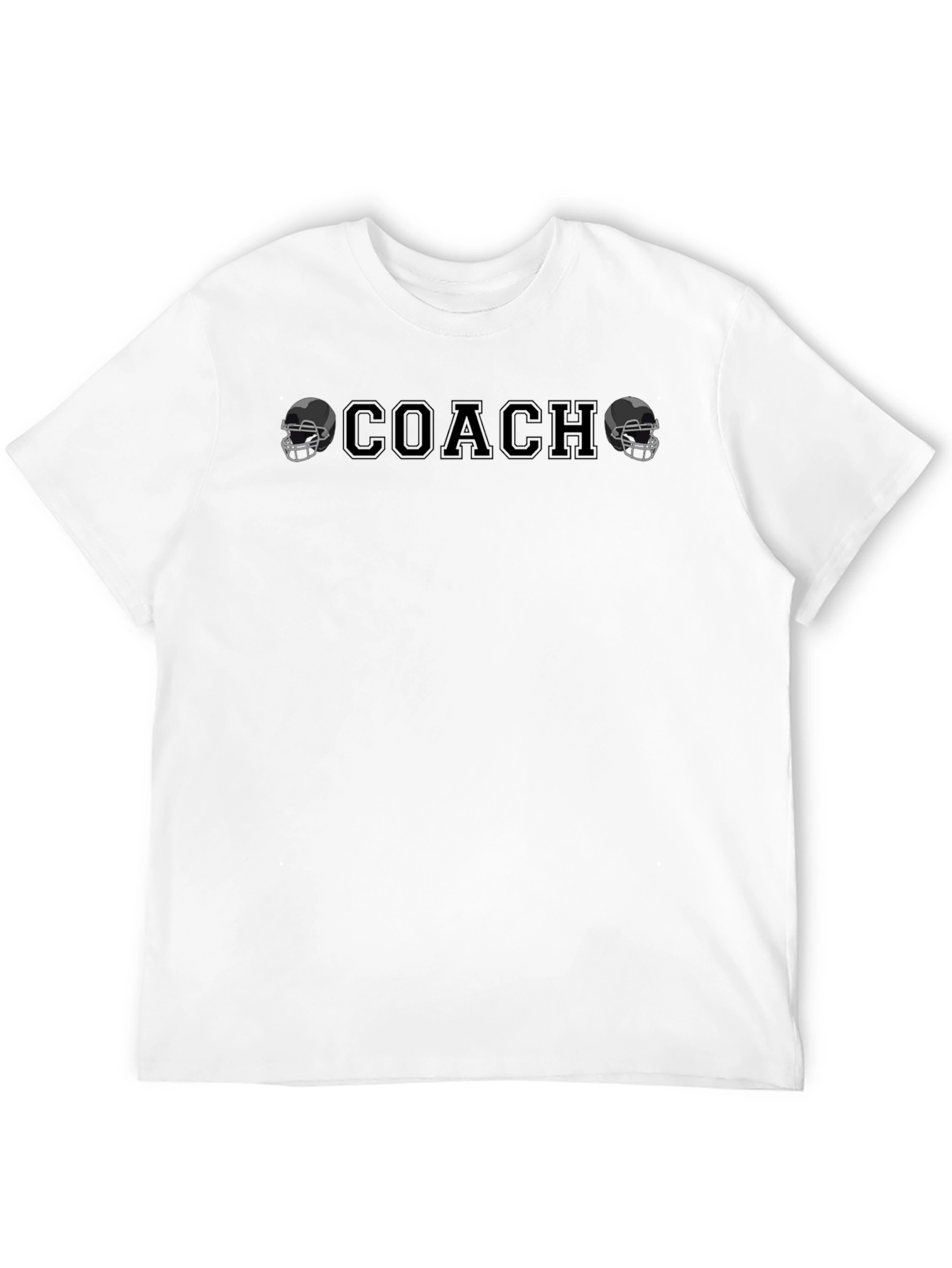 Coach T-Shirt with Football Helmet Graphics