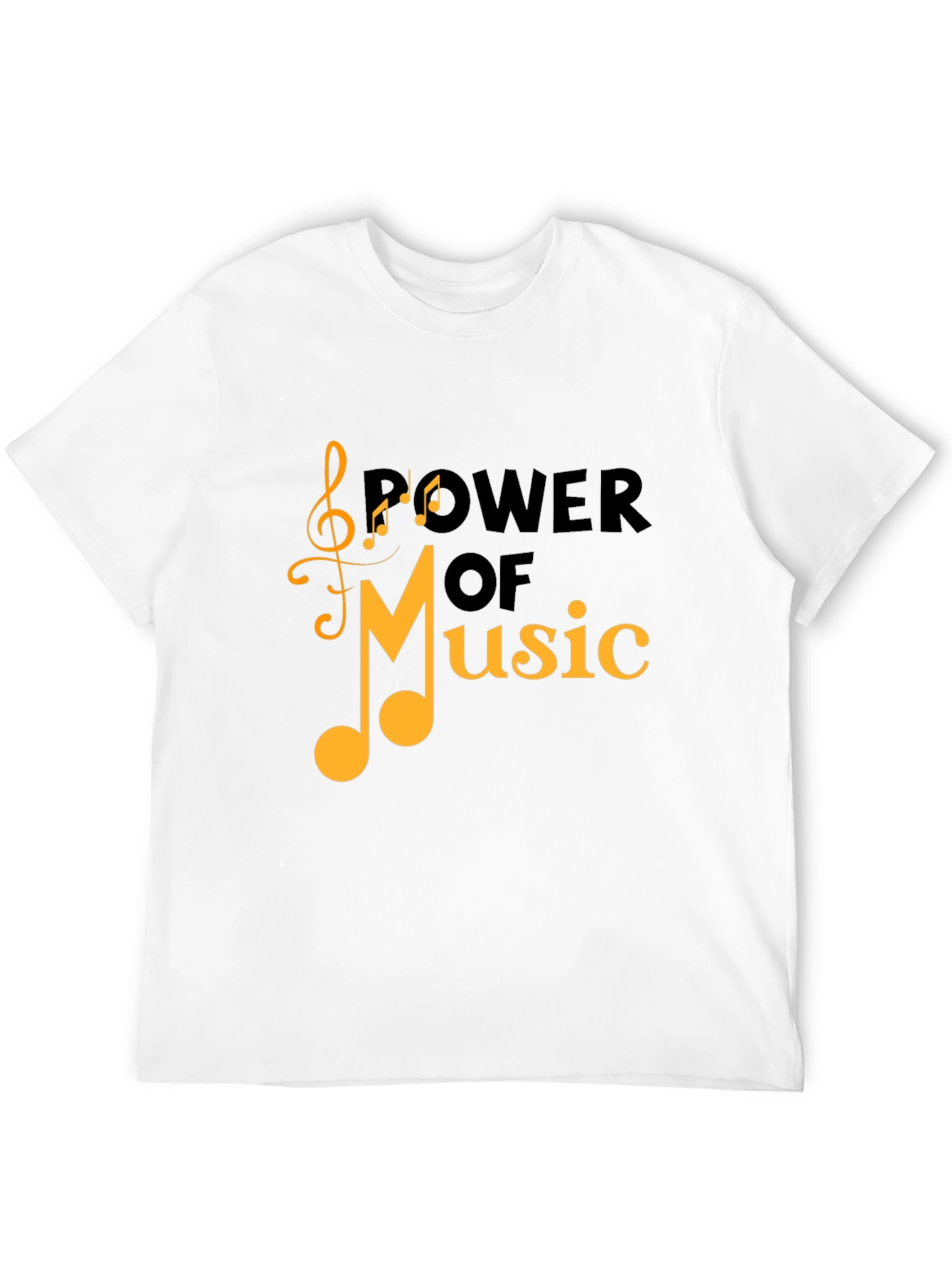 Power of Music Black Graphic Tee