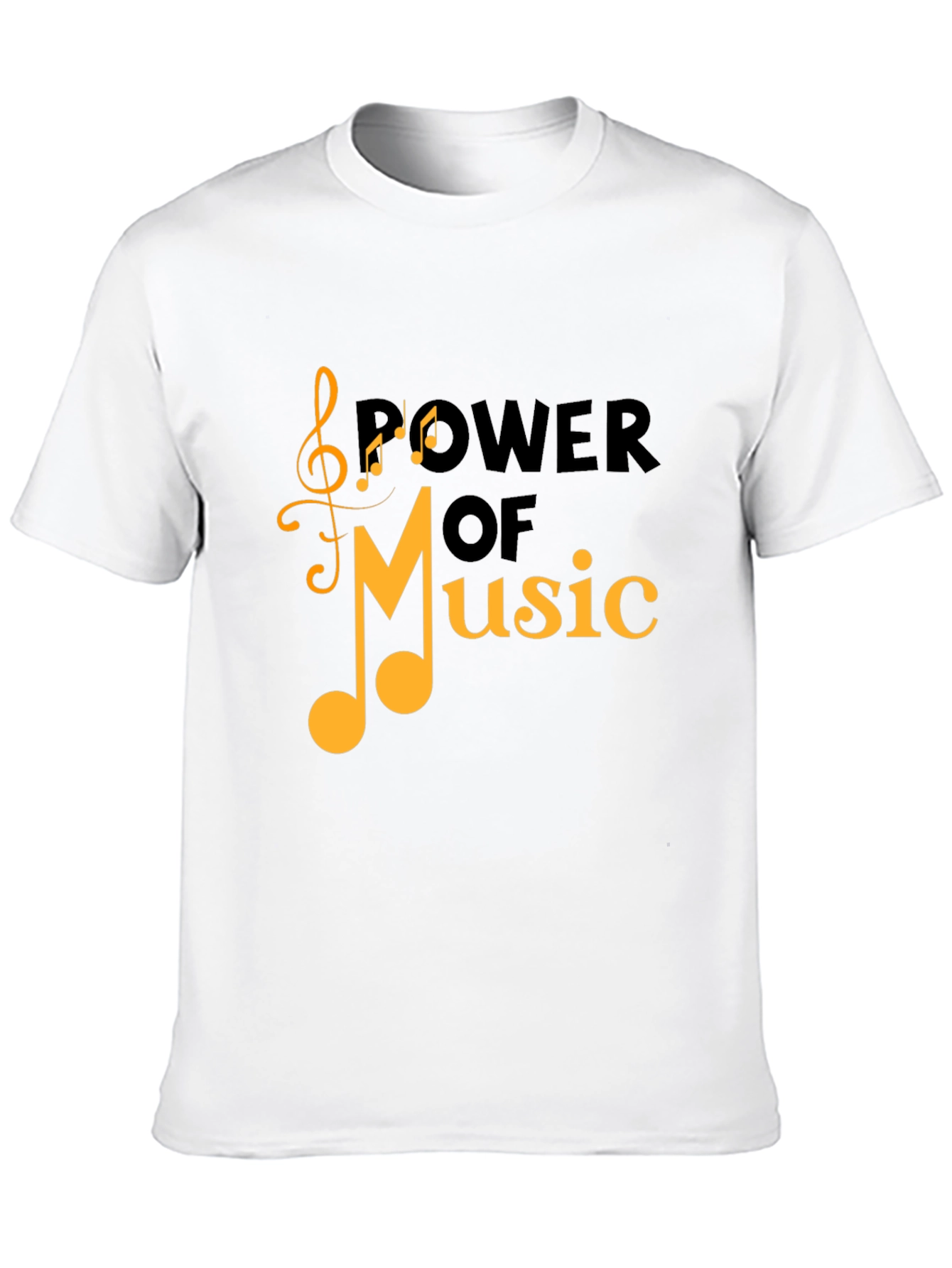 Power of Music Black Graphic Tee
