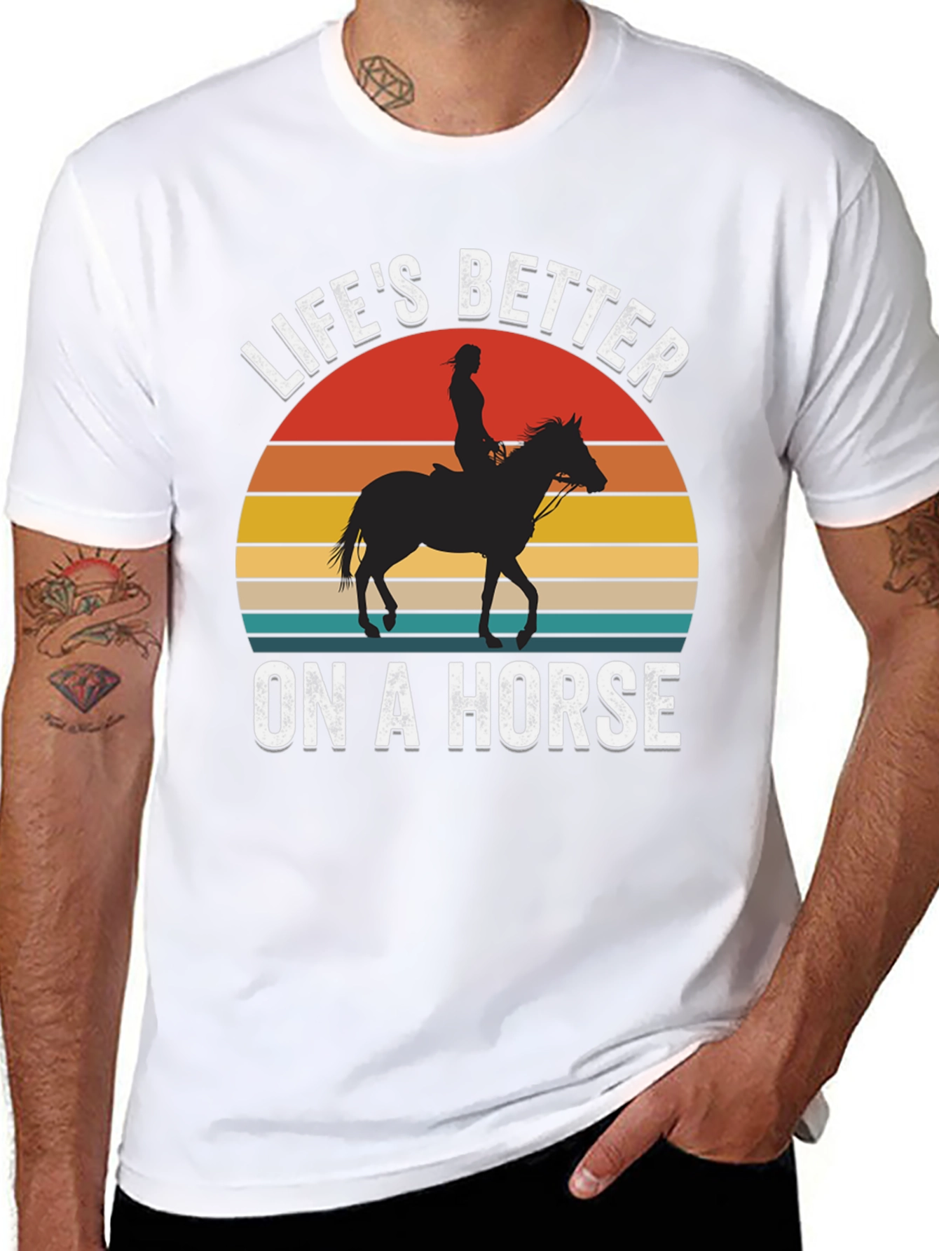 Lifes Better on a Horse Graphic T-Shirt