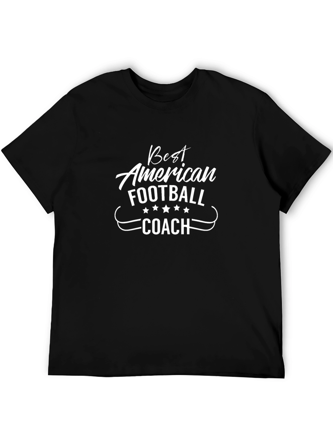 Best American Football Coach Black T-Shirt