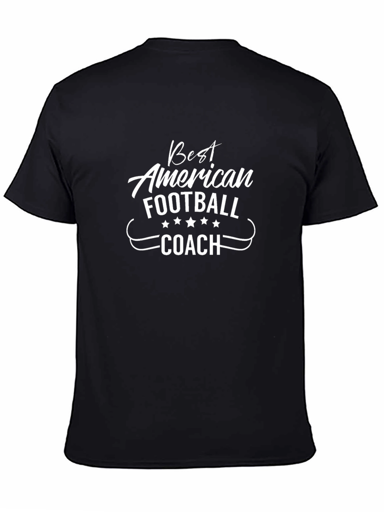 Best American Football Coach Black T-Shirt