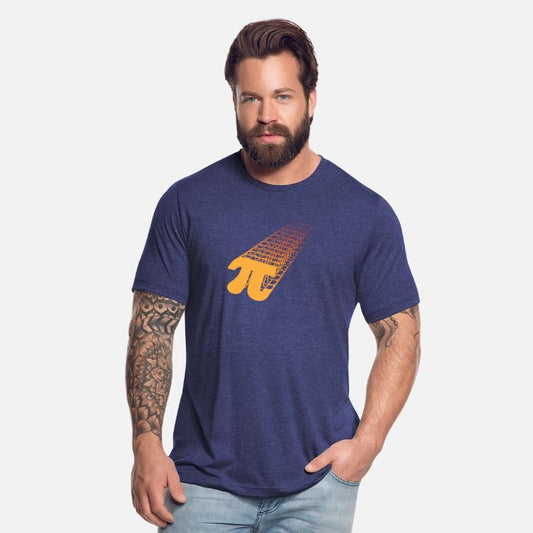Pi Symbol Fading Orange To Red Infinity