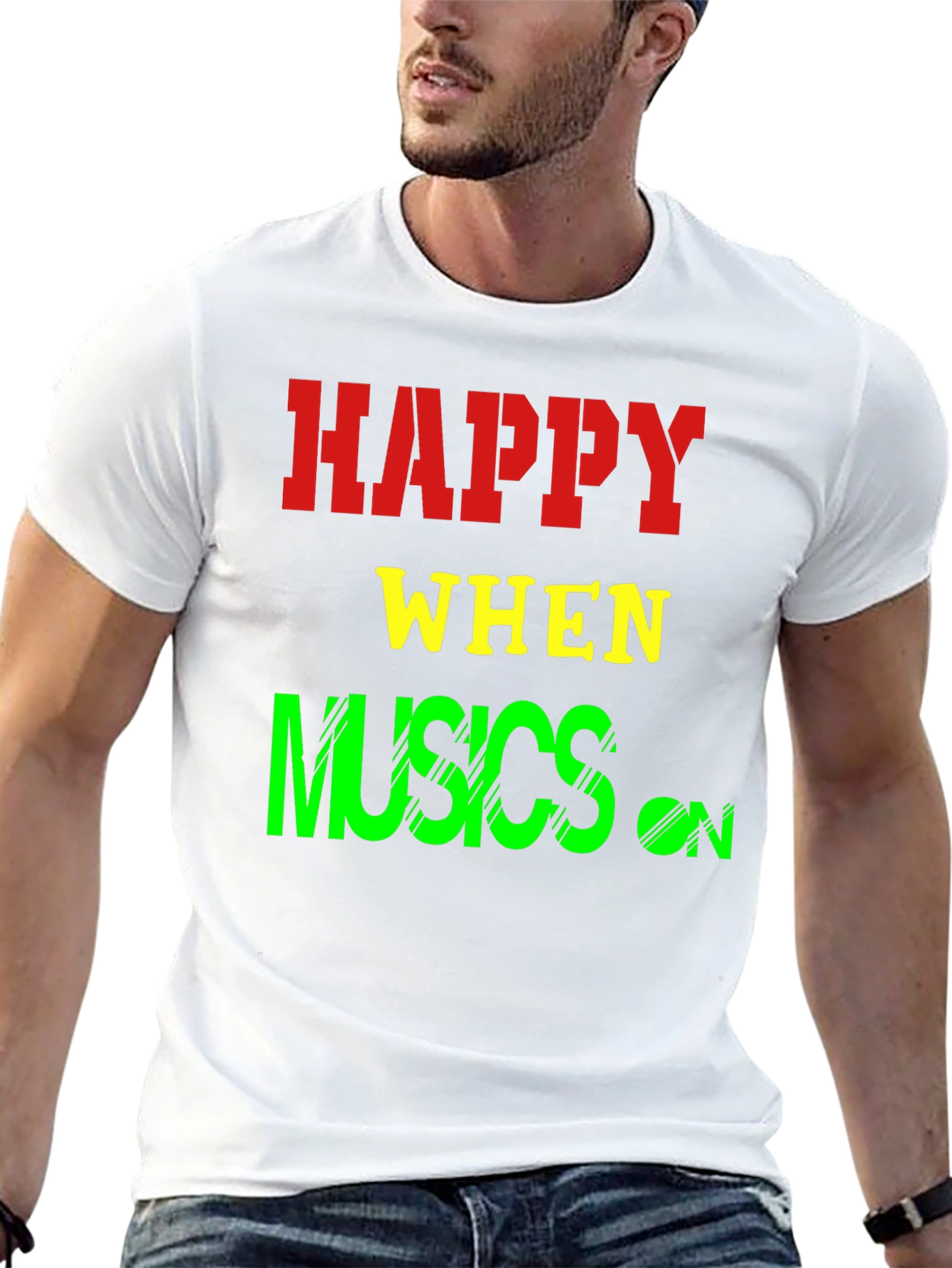 Happy When Musics On T-Shirt