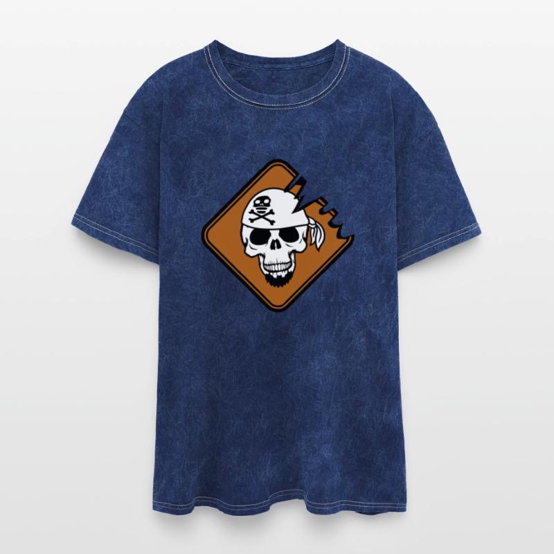 Pirate Shield Skull Skeleton Danger Warning Sign