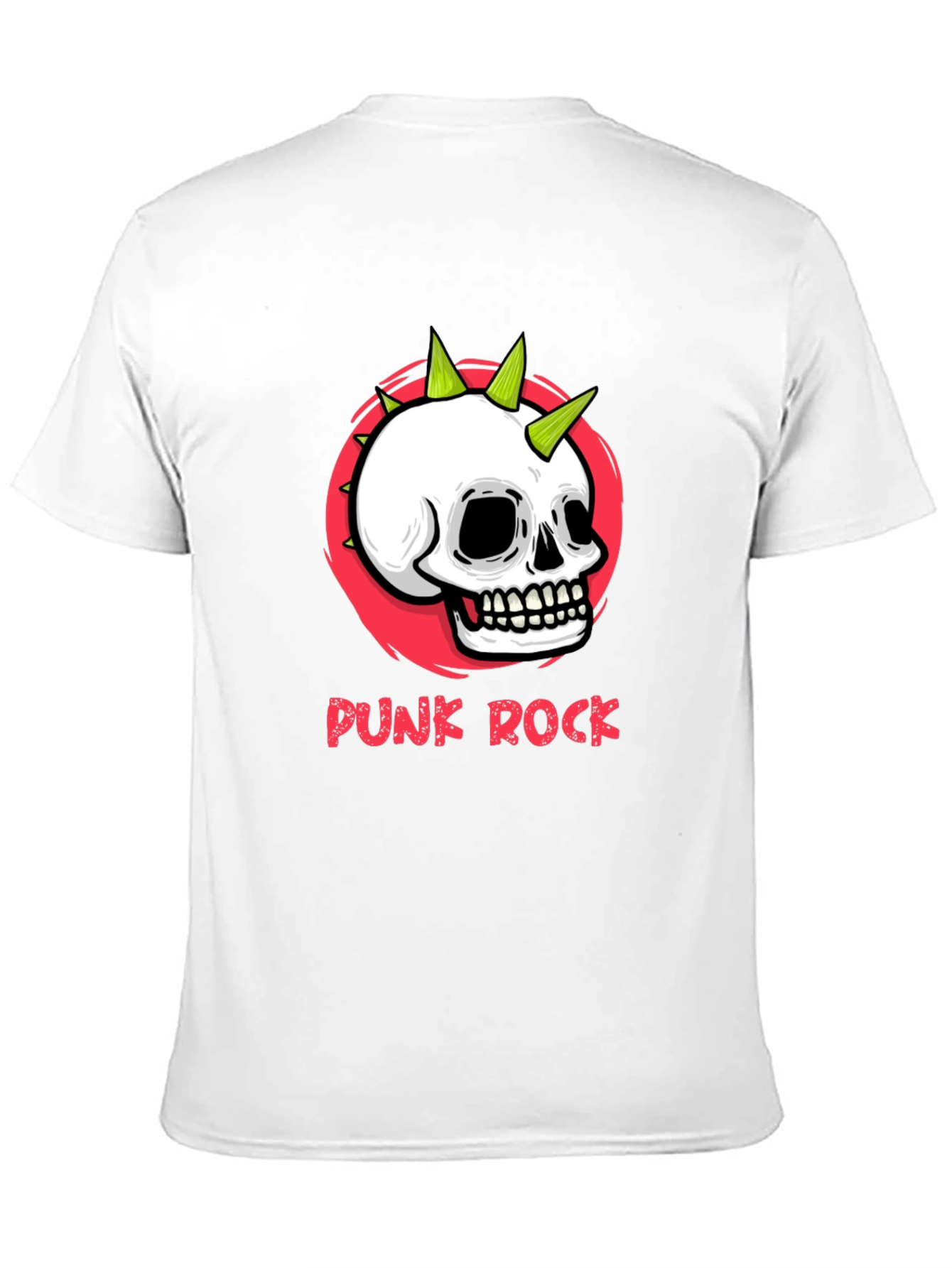 Punk Rock Skull Graphic Tee - Edgy Streetwear