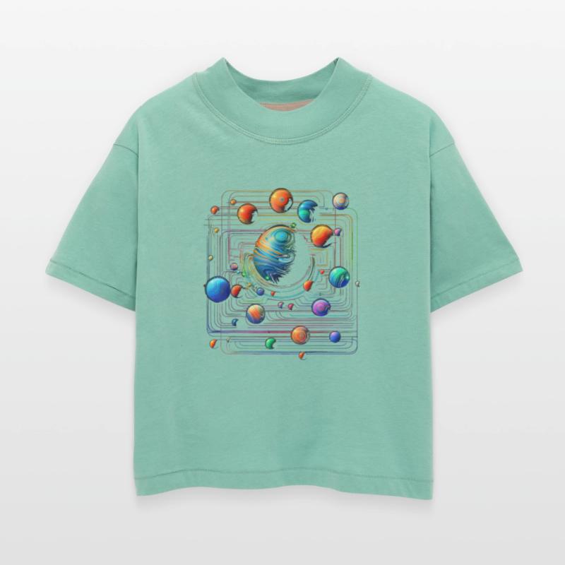 Planet Colorful Geometric Graphic