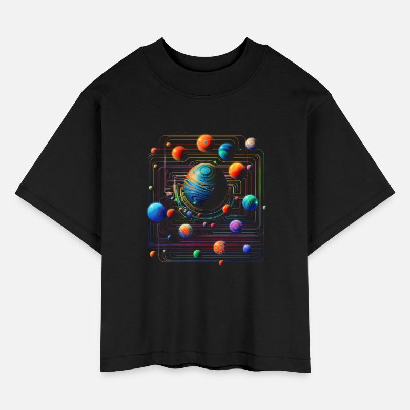 Planet Colorful Geometric Graphic