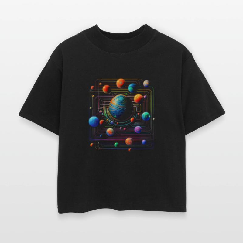 Planet Colorful Geometric Graphic
