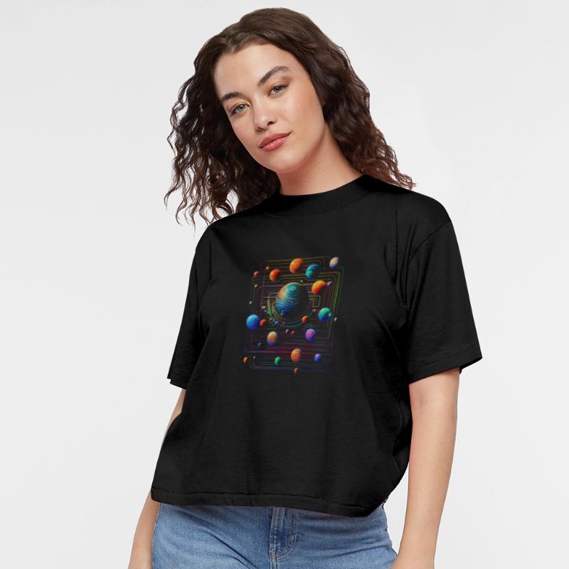 Planet Colorful Geometric Graphic