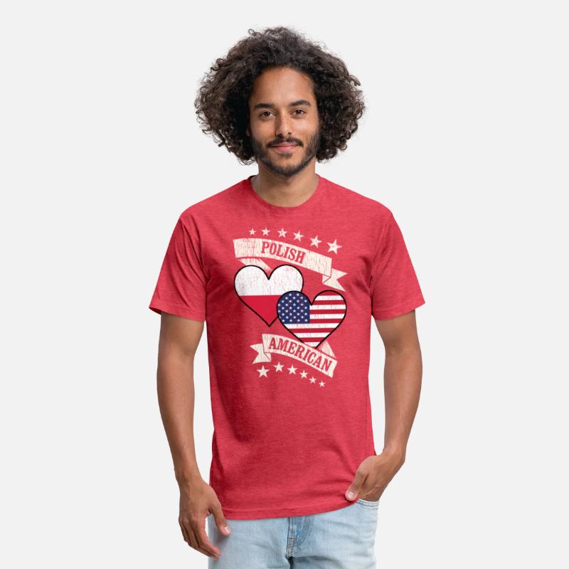 Polish American Heart Flags Poland America