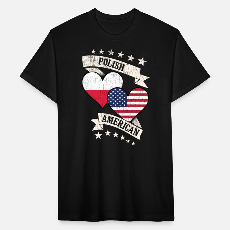 Polish American Heart Flags Poland America