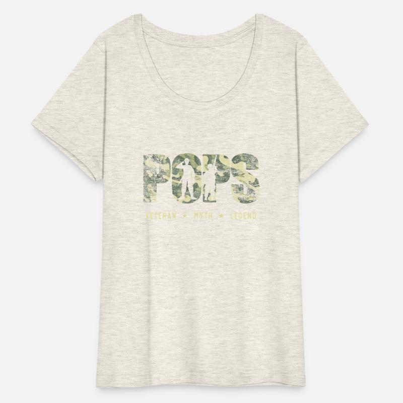 Pops Veteran Myth Legend Camouflage American Flag