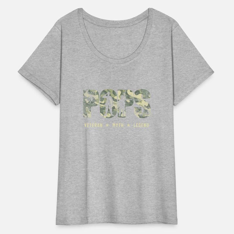 Pops Veteran Myth Legend Camouflage American Flag