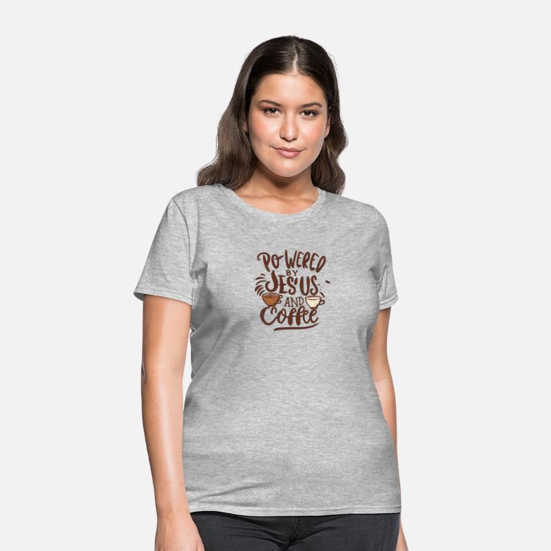 Powered By Jesus and Coffee -Christian Design