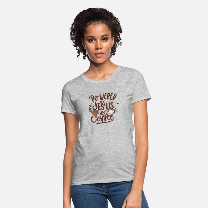 Powered By Jesus and Coffee -Christian Design