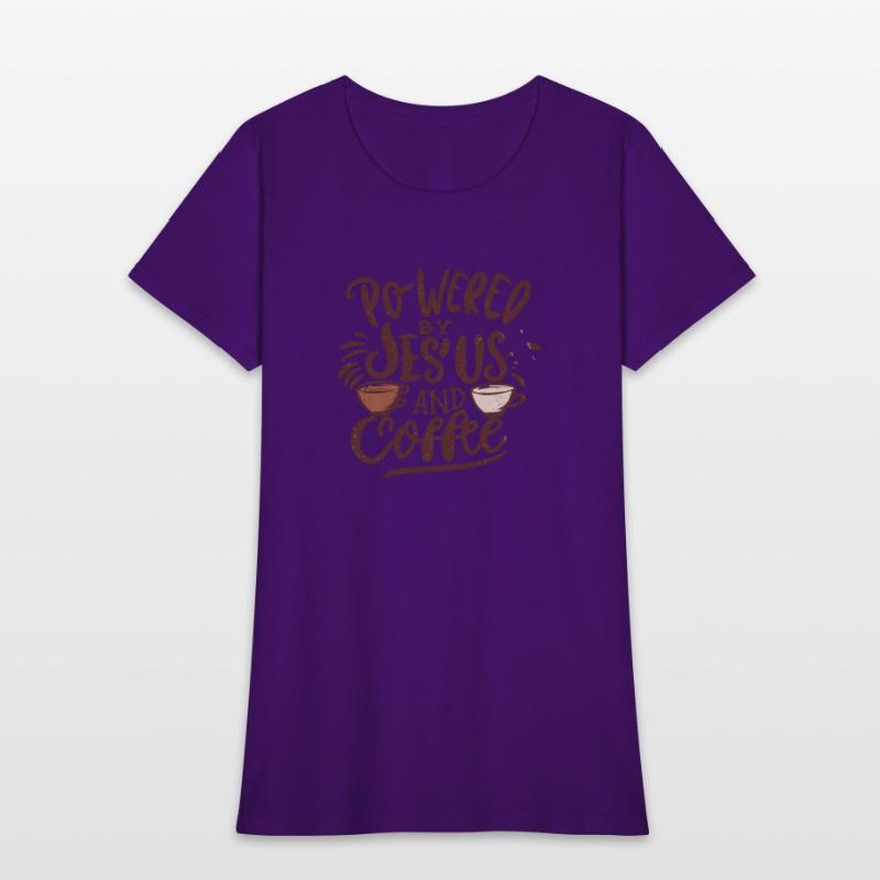 Powered By Jesus and Coffee -Christian Design