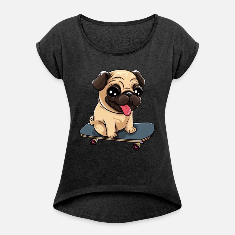 Pug on a Skateboard: Cute Rolling Fun
