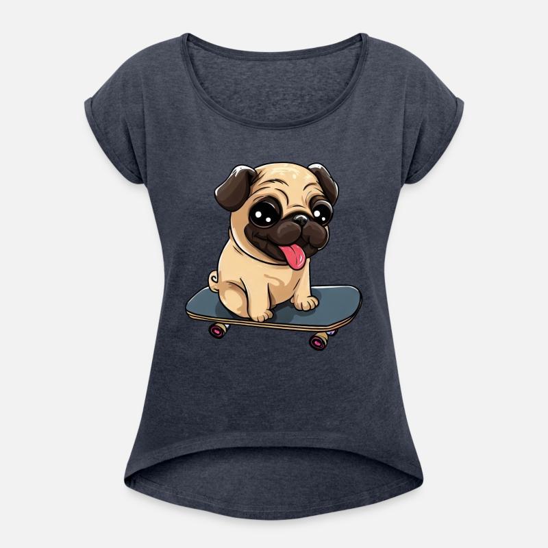 Pug on a Skateboard: Cute Rolling Fun